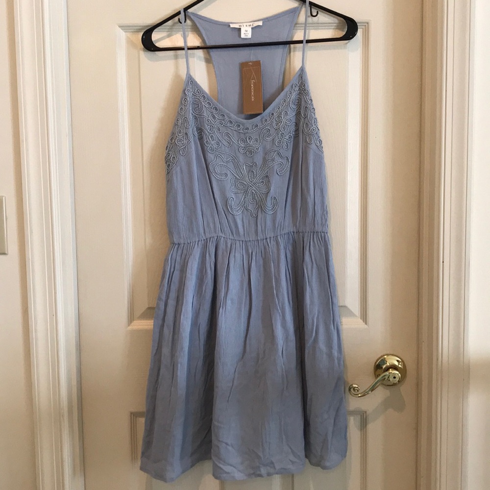 M miami light blue/periwinkle dress